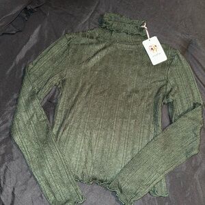 Olive Green Women's Turtleneck